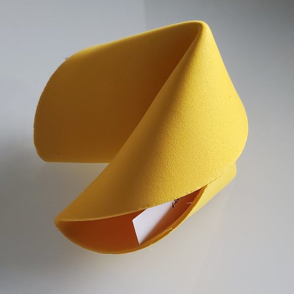 Foam Fortune Cookies Set of 8 Yellow - Picture 2 of 5